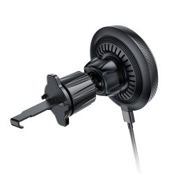 Бездротовий зарядний пристрій ColorWay MagSafe 360° Air Vent 15W Black CW-CHMW041Q-BK - Картинка 4