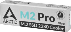Радиатор для M.2 Arctic M2 Pro, Silver, для формата 2280 (ACOTH00002A) - Картинка 3