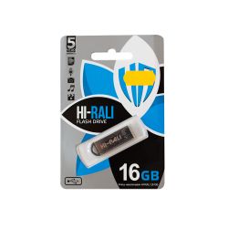 ���� ���������� USB 16Gb Hi-Rali Fit, Silver, USB 2.0 (HI-16GBFITSL) - �������� 1
