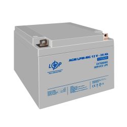 Батарея для ИБП 12В 26Ач LogicPower LPM-MG 12V-26 Ah AGM мультигелевий, 175х166х125 (6557) - Картинка 3