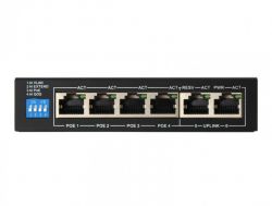PoE коммутатор FoxGate S6004-E2-AI POE (60W), 4х10/100 PoE, 2х100 RJ45 (Uplink), Black - Картинка 2