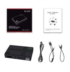 Источник бесперебойного питания для роутера TTN DC1018P, Black, 10400 mAh (18Wh), 1xDC (12V/1A), 1xDC (9V/1A), 1xDC (5V/2A), 1xUSB (5V/2A), PoE 15V/24V - Картинка 4