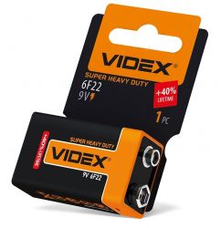   (6F22), Videx, 1 , 9V, Shrink Card