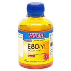  WWM Epson L800/L805/L810/L850/L1800, Yellow, 200 ,  (E80/Y) -  1
