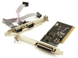 Контроллер PCI - Combo Parallel+Serial-PCI 2COM+1LPT (2 порта COM + 1 порт LPT)