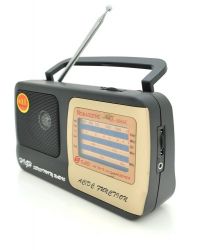 Радиоприемник Nokasonic NK-408AC, FM радио, AUX,  корпус пластмасс, Black, BOX