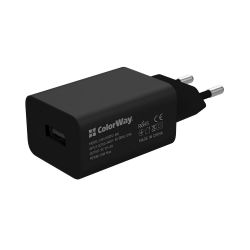    ColorWay, Black, 1xUSB, 2A, 10W,  USB-C (CW-CHS012CC-BK) -  1