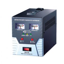 Стабилизатор Gemix GMX-500, 500 VA (350 Вт), вход. напряжение 140-260В, вых напряжение 220В + - 6,8%, аналоговые индикаторы