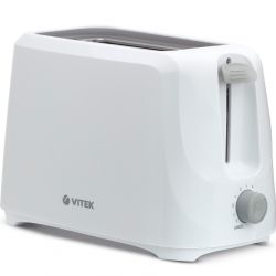 Тостер Vitek VT-9001 White, 700W, 2 тоста, 2 отделения, 4 режимов поджаривания