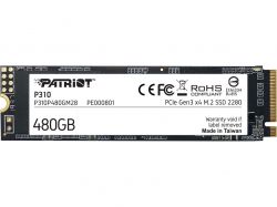 SSD  Patriot P310 480GB M.2 2280 PCIe NVMe 4.0 x4 TLC (P310P480GM28)