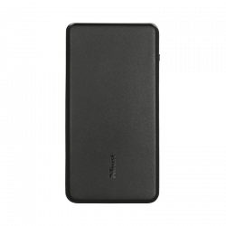 Универсальная мобильная батарея 10000 mAh, Trust Esla Thin, Black, 2xUSB 5V/2.4A+1A, LED индикатор, LED фонарик, технология быстрой зарядки, кабель USB <-> Type-C (23293) - Картинка 3