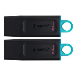 USB 3.2 Flash Drive 64Gb Kingston DataTraveler Exodia, Black/Teal (DTX/64GB-2P)