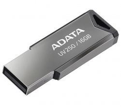 USB Flash Drive 16Gb A-Data UV250, Black/Silver,   (AUV250-16G-RBK)
