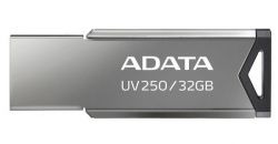 USB Flash Drive 32Gb A-Data UV250, Silver/Black,   (AUV250-32G-RBK) -  2