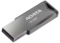 USB Flash Drive 32Gb A-Data UV250, Silver/Black,   (AUV250-32G-RBK)