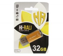 USB Flash Drive 32Gb Hi-Rali Stark series Gold, HI-32GBSTGD -  1