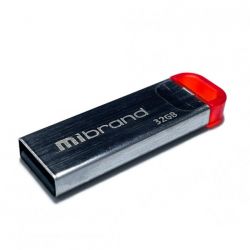 USB   Mibrand 32GB Falcon Silver-Red USB 2.0 (MI2.0/FA32U7R)