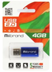 USB Flash Drive 4Gb Mibrand Cougar Blue (MI2.0/CU4P1U)