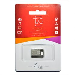 USB Flash Drive 4Gb T&G 113 Metal series Silver (TG113-4G)