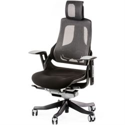 Офисный стул Special4You WAU BLACK FABRIC, CHARCOAL NETWORK - Картинка 6