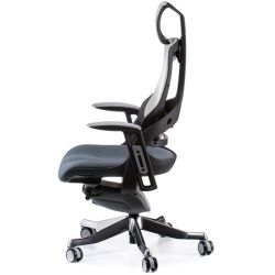 Кресло офисное Special4You WAU SLATEGREY FABRIC, SNOWY NETWORK - Картинка 6