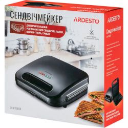 Бутербродниця Ardesto SM-H110BGR, Black, гриль, 1 плита, 700 Вт - Картинка 4