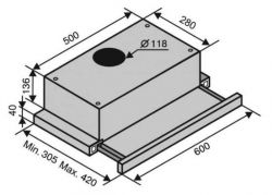 Вытяжка Ventolux GARDA 60 XBG (700) SLIM - Картинка 6