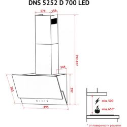  Perfelli DNS 5252 D 700 SG LED -  6