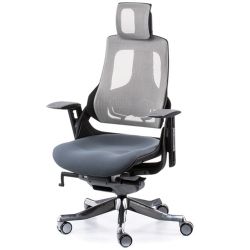 Кресло офисное Special4You WAU SLATEGREY FABRIC, SNOWY NETWORK - Картинка 7