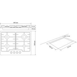 Газовая варочная поверхность ELEYUS GRACIA 60 WH EF - Картинка 7