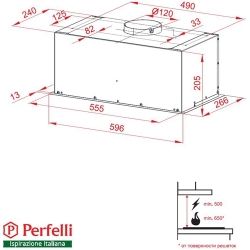 Витяжка Perfelli BIET 6512 A 1000 W LED - Картинка 8