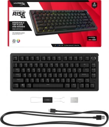 HyperX ��������� ��������� Alloy Rise 75key, Red, USB-A, EN/UA, RGB, ������ 7G7A4AA - �������� 7