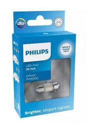  Philips 11860CU60X1 White Ultinon Pro6000 12V C5W 30mm 6000K 1pcs. blister