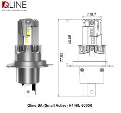   Qline SA (Small Active) H4 H/L 6000K (2) -  1