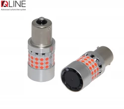  LED Qline 1156 (P21W) Red CANBUS BA15S (2) -  1