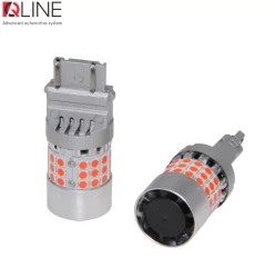  LED Qline 3157 (P27/7W) Red CANBUS (2) -  1