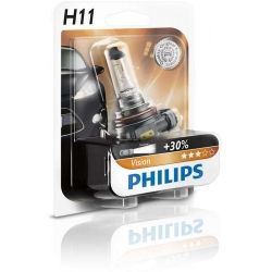   Philips H11 Vision, 3200K, 1/ 12362PRB1 -  1