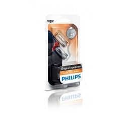 Лампа накаливания Philips W5W, 2шт/блистер 12961B2