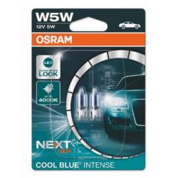  Osram W5W 12V 5,20W W2.1x9.5d Cool Blue Intense Next Gen +100% 2/ (2825CBN-02B) -  1
