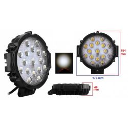 ������������ ���� AllLight 51W-Black 9-30V spot 17 chip OSRAM