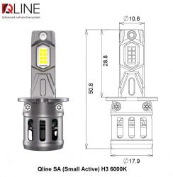   Qline SA (Small Active) H3 6000K (2) -  1
