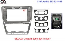   CraftAudio SK-22-185S SKODA Octavia 2008-2013 silver  CraftAudio SK-22-185S SKODA Octavia 2008-2013 silver 9"