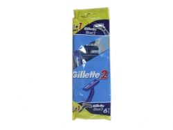 Однор. станок для гоління Gillette ІІ (5шт)Gillette Blue ІІІ (1шт) ТМ GILLETTE