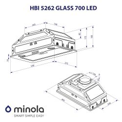  Minola HBI 5262 BL GLASS 700 LED -  9