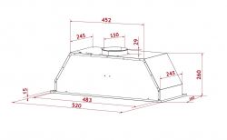 Витяжка Perfelli BIS 5884 WH 1200 LED - Картинка 9