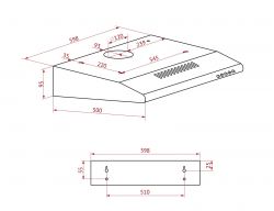 Вытяжка Perfelli PL 6124 WH LED - Картинка 9