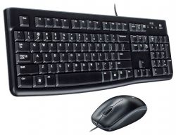  Logitech MK120 Desktop, Black, USB,   +   (920-002561)