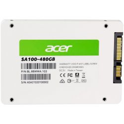 SSD  Acer SA100 480Gb SATA3 2.5" 3D TLC (BL.9BWWA.103) -  2
