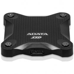 SSD  ADATA SD600Q 480Gb USB 3.1 3D TLC Black (ASD600Q-480GU31-CBK) -  2