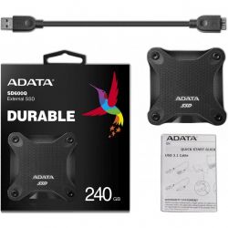  SSD USB 3.2 240GB ADATA (ASD600Q-240GU31-CBK) -  5